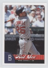 2007 Fleer Mike Lowell (Thinner Red Sox Logo) #286 5v2