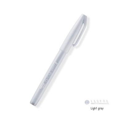 Pentel Brush Touch Sign Pen (hellgrau)