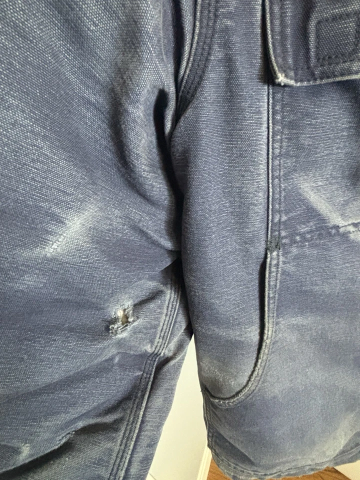 Chaqueta Abrigo Carhartt FR Edredón Forrado Para Hombres L Azul Resistente al Llama Gato 4 Envejecido Foto 4 de 4