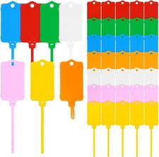 70 PCS Plastic Shipping Tags,1.46" X 2.48", Waterproof Labels Writable Hanging T