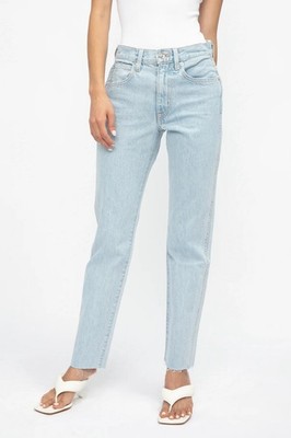 Slvrlake Hero Jeans Größe 26 Hellblau High Rise Straight Neupreis 320  