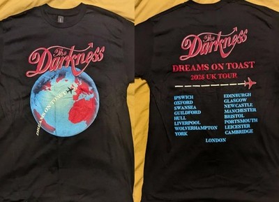 The Darkness - Dreams On Toast UK Tour 2025 short sleeve 2 side