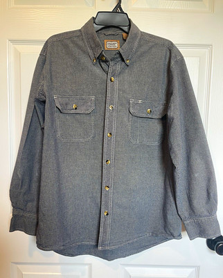 C.E. Schmidt Work Wear Men's Button Front Shirt Size Large