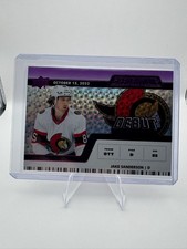 2022-23 Jake Sanderson Rookie UD Credentials - Debut Ticket Access #192 /10 (RC)