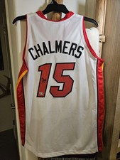 Mario Chalmers Miami Heat Autographed Jersey with Beckett Authentication.