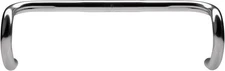 Lightweight Silver Aluminum 26mm Clamp Short Drop Handlebar, 44cm Width