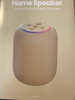 Gems Home Speaker Colorful LED Lit Fabric,speaker Gold new sealed 