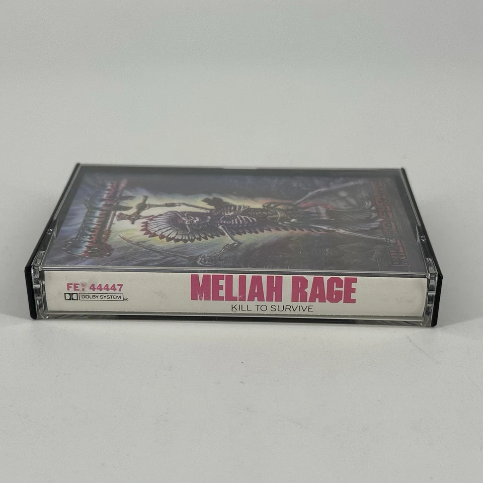 MELIAH RAGE Cassette-Kill To Survive  (1988-Thrash Metal) Rare Free Shipping Foto 3 de 4