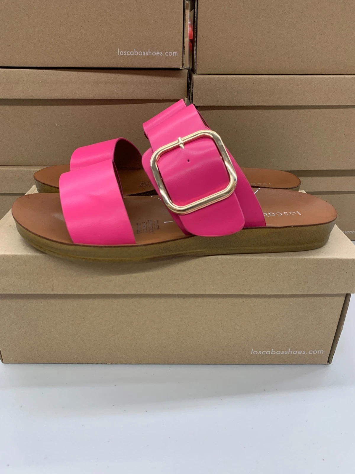 Los Cabos Doti Hot Pink Sandal Women's EU 37 38 39 40 41 Slide Brown Tan
Opens in a new window or ta