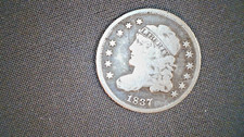 1837 US Capped Bust Half Dime,  Circulated .900 Silver (US-9223)