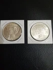 Lot of (2) 1923 $1 Peace Dollars BU Gems LQQK Great pair of 90% Silver Dollars!!