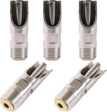 5Pcs Pig Nipple Drinker, Stainless Steel Piglet Waterer, NPT 1/2" Water Feeder f