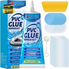 Air Mattress Patch Kit, 80Ml Heavy Duty Waterproof Vinyl Repair Kit for Air Matt