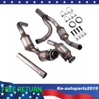 Front Exhaust Catalytic Converter Y-Pipe Fit 2007-2009 Jeep Wrangler JK 3.8L EPA