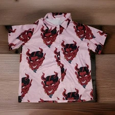 Hawaiian Shirt - Pink Romune Red Devil - Small US 4