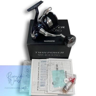 Shimano 21 Twin Power SW4000XG Spinnrolle getragener Zustand JP