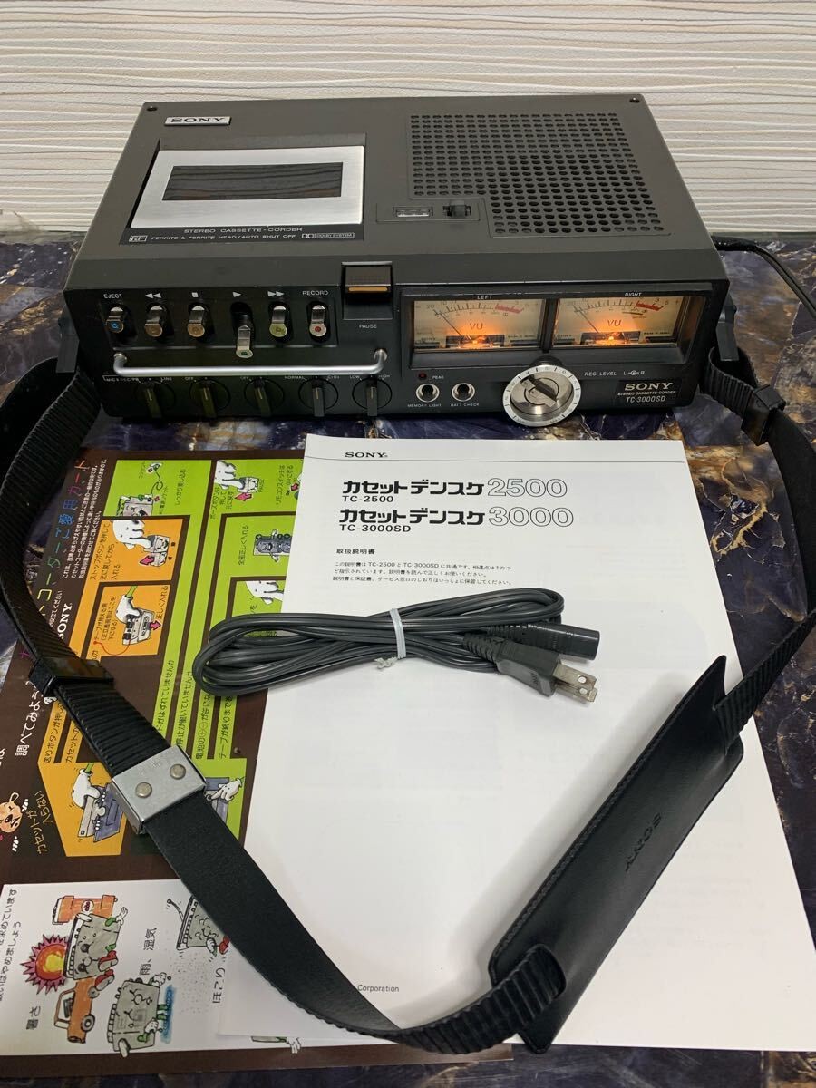 SONY　　TC-3000SD SONY TC-3000SD Stereo Cassette Recorder Portable Deck Audio