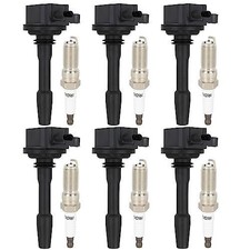 ECCPP UF825  6509 Ignition Coil Pack  Iridium Spark Plugs Set of 6