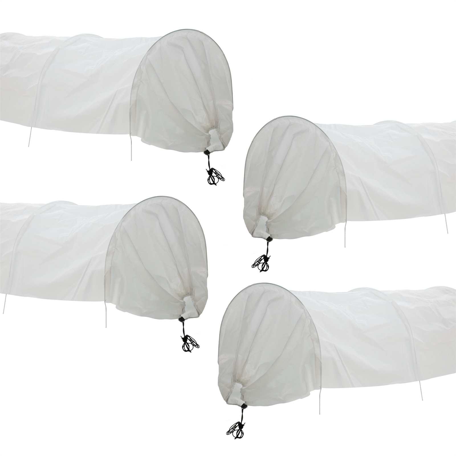KCT 4 PACK FLEECE GARDEN NET POLY GROW TUNNEL PLANT CLOCHE PROTECTION MESH