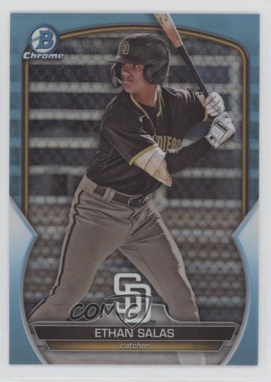 2023 Bowman Draft Chrome Sky Blue Refractor Ethan Salas #BDC-1 0wc9