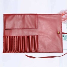  10 Pockets Travel Makeup Pouch Case Cosmetics Storage Bag Brush Rolling