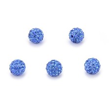 100pcs Adabele Grade A Suncatcher Crystal Rhinestone Pave Loose Beads 12mm Light