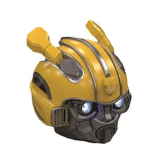 Robot Head Bluetooth Speaker LED Light Heavy Bass FM TF