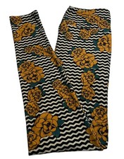 LuLaRoe Leggings OS One Size FALL Autumn FLORAL Rose Chevron Stripe Ships FAST