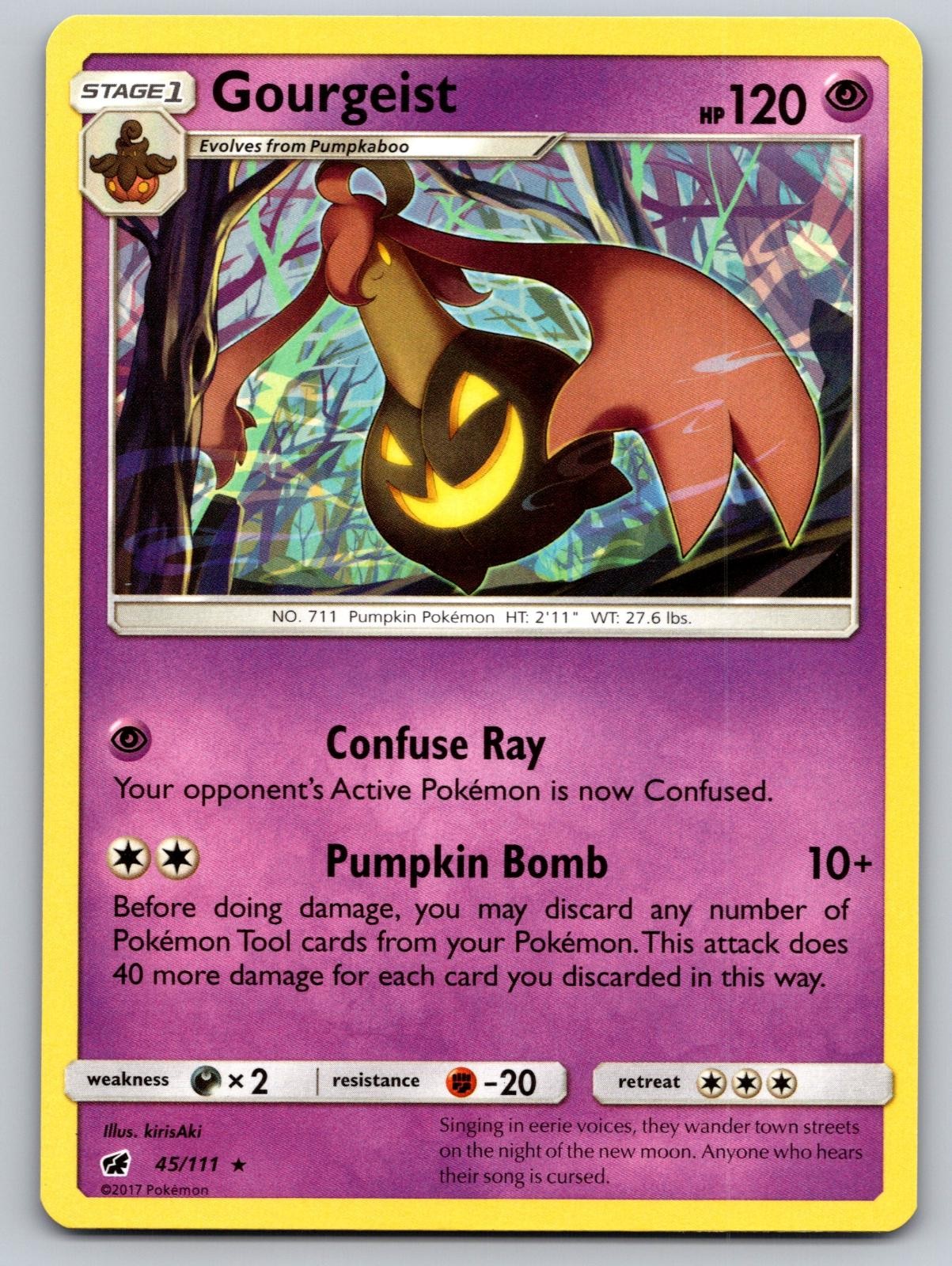 Gourgeist 45/111 Rare Crimson Invasion Pokemon Lightly Played
