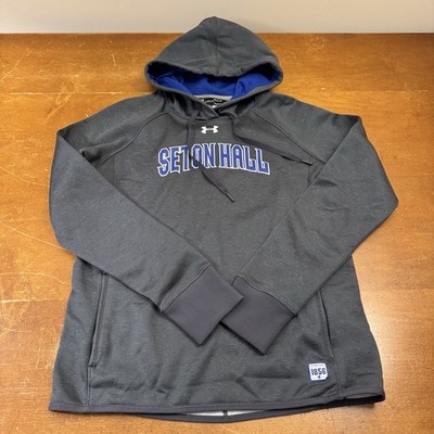Seton Hall Pirates Hoodie Mens Small Gray Long Sleeve Sweatshirt Under Armour