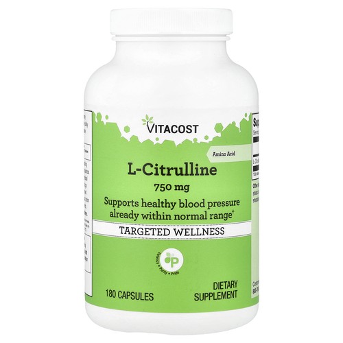 L-Citrulline, 750 mg, 180 Capsules