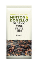 Minton & Donello Organic Vine Fruit Mix Dried Fruit 6 x 500g Bulk