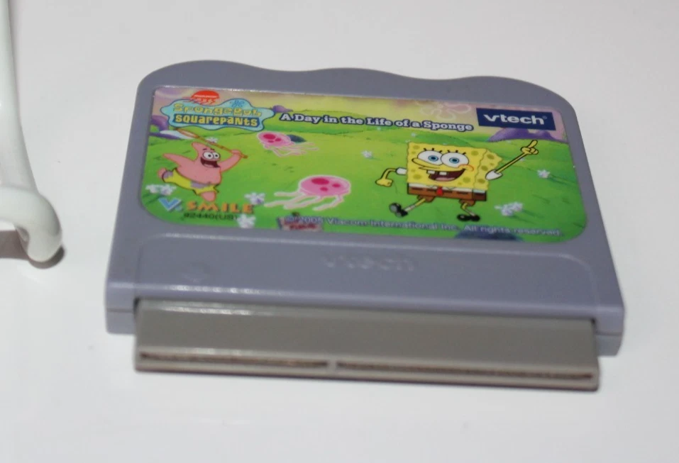 VTech V.Smile Spongebob Squarepants A Day In Learning TV Console Game Cartridge - Image 3 of 3