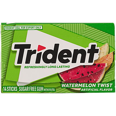 Trident Chewing Gum, Watermelon Twist, 14.0 ea 2pk