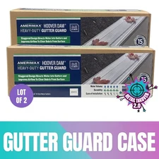 Amerimax Hoover Dam Heavy-Duty Gutter Guard Case Of 10 In White Fits 5” & 6”