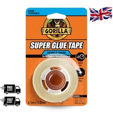 Image of Gorilla Super Glue Tape, 6.1m x 15.88mm – Heavy x x