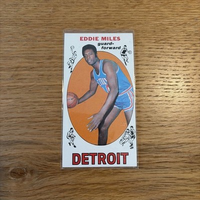 1969-70 Topps NBA Basketball - #21 Eddie Miles Detroit Pistons - Vintage