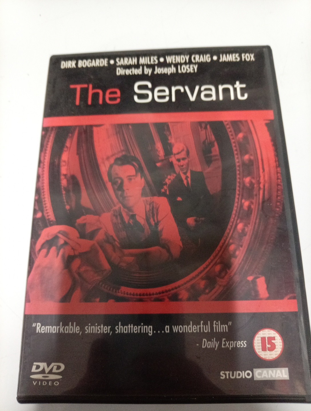 THE SERVANT GENUINE R2 DVD DIRK BOGARDE SARAH MILES WENDY CRAIG JAMES FOX