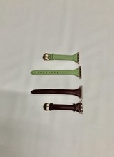 Apple Interchangeable Watch Bands - Lime Green & Dark Brown