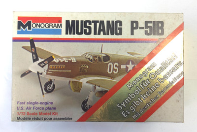 Monogram 6788 1:72 Mustang P-51B vintage 1979 -039-