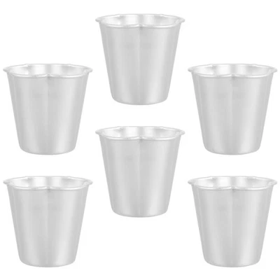 6 Pcs Coupe De Pudding Petit Moule Gateau À Muffins Antiadhésif Tarte Aux Œufs - Photo 1/4