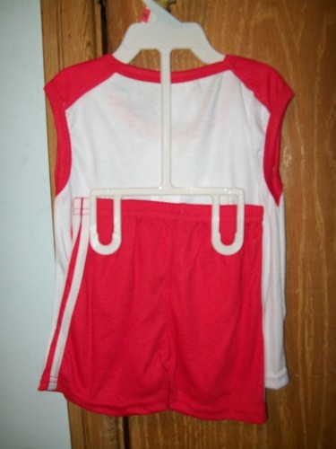 WCK Oriental Soldie Heart 12 Meses 2 Piezas Pantalones Cortos Set Todos los Días Sin Mangas - Imagen 2 de 3