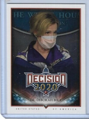 RARE 2020 DECISION ~ Dr. DEBORAH BIRX SHORT PRINT SP ''MASK'' CARD #462