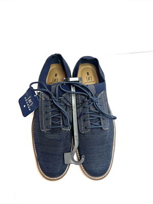 NEW George Navy Blue Knit Oxford Dress Shoes Men Size 8