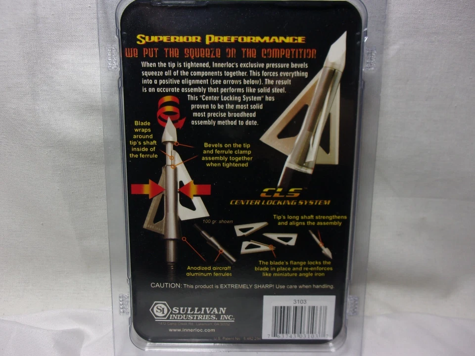 Innerloc broadheads fixed blade 75GR Model 3103 - Image 2 of 3