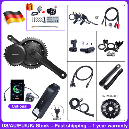 Bafang bbshd 52v 1000w Mid DRIVE MOTOR CONVERSION KIT DIY ELECTIRC BIKE  ebike | eBay