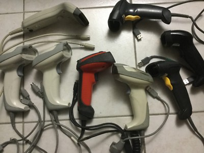 Set mit 9 Barcode-Lesegeräten Laserscanner USB und PS2 darunter ein Gryphon D230 neu