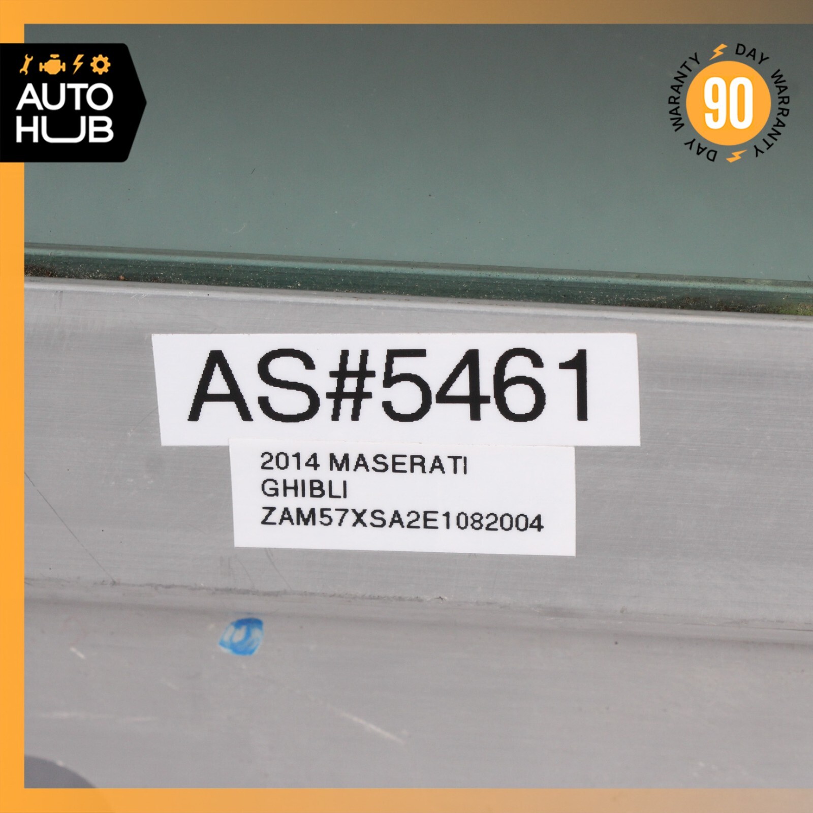 14-22 Maserati Ghibli M157 S Rear Right Side Door Window Glass OEM 51k
