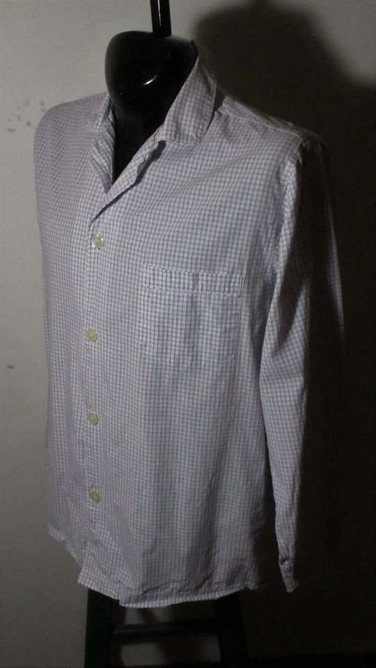 Рубашка для сна BROOKS BROTHERS синяя розовая длинная гостиная мужская размер M - Изображение 4 из 4