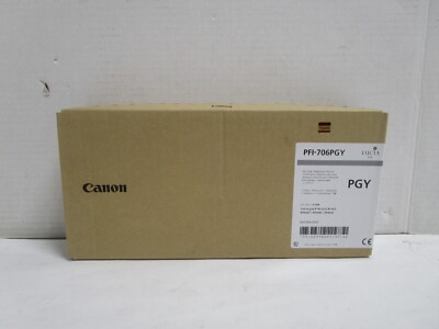 GENUINE CANON PFI-706PGY INK TANK imagePROGRAF 700ml EXP. 02/2024 NEW SEALED